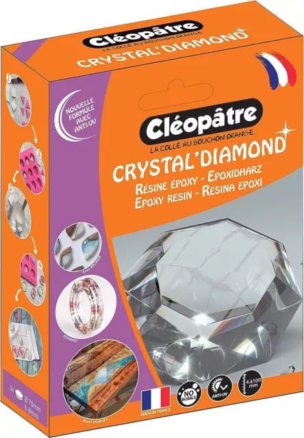 Cléopâtre - Coffret de résine epoxy et durcisseur Crystal'Diamond 150ml Haute qu
