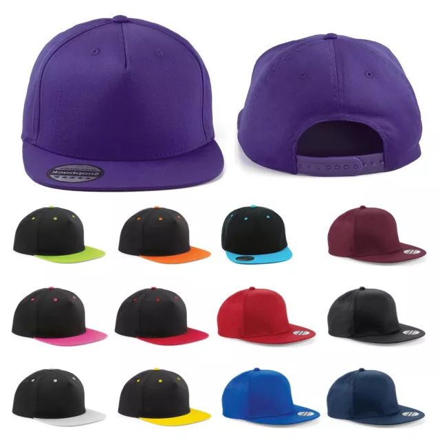 Beechfield Caps Snapback Rapper Cap,Contrast Snapback HipHop baseball caps/hats