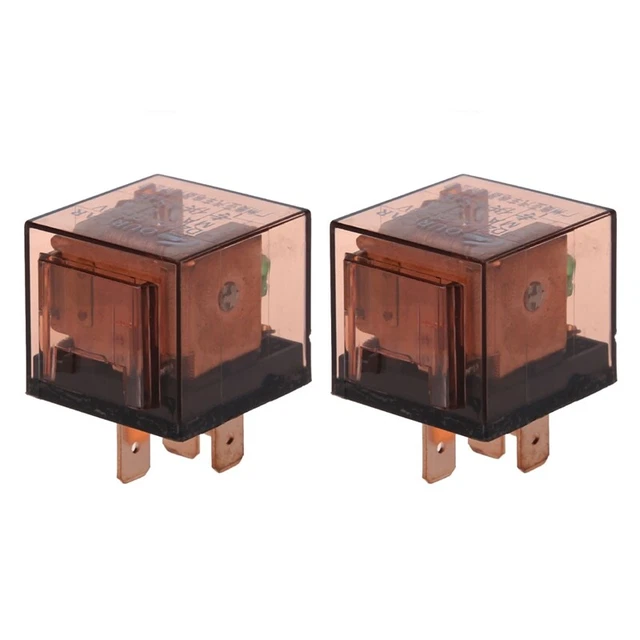 2 x DC 24V 80A 1NO 1NC SPDT 5 penne spia verde automobile AuQ8S7