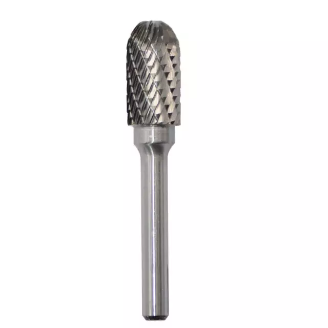 SC-5 Tungsten Carbide Burr Rotary File Cylindrical Shape with Radius End Doub...