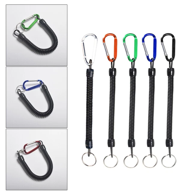5 Pcs Ressort Anti-perte De Téléphone Porte-clés En Plastique Outil