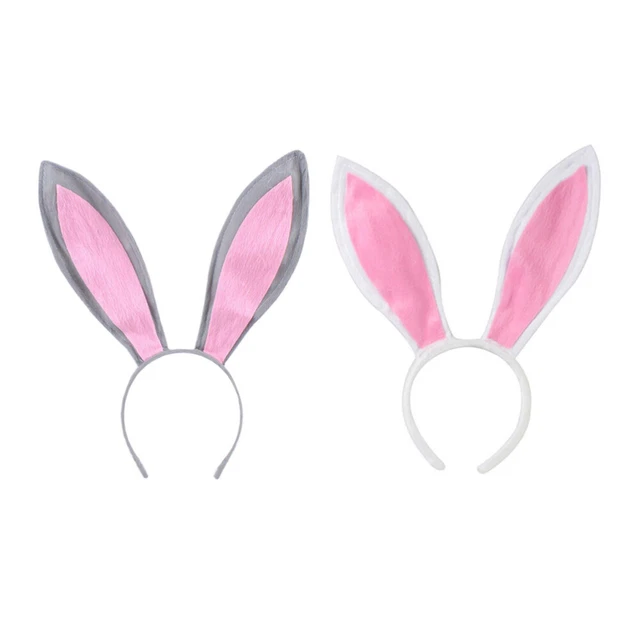 2 pz Orecchie di Coniglio Fascia per Coniglio di Pasqua Orecchie Fascia per Coniglio Bambino