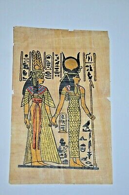 old painting papyrus‏ Egyptian Beautiful antique ancient Unique Extremely rare