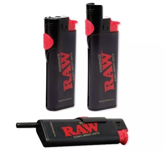 New! RAW PHOENIX ULTIMATE SMOKERS LIGHTER - Adjustable Wind Screen and POKER!