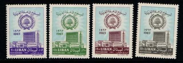 Lebanon 1963 Arab League Week Air Mail SG792-95 MNH