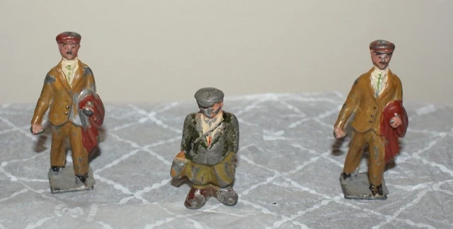 Jouet ancien lot de personnages en plombs et Plastiques Marklin en HO