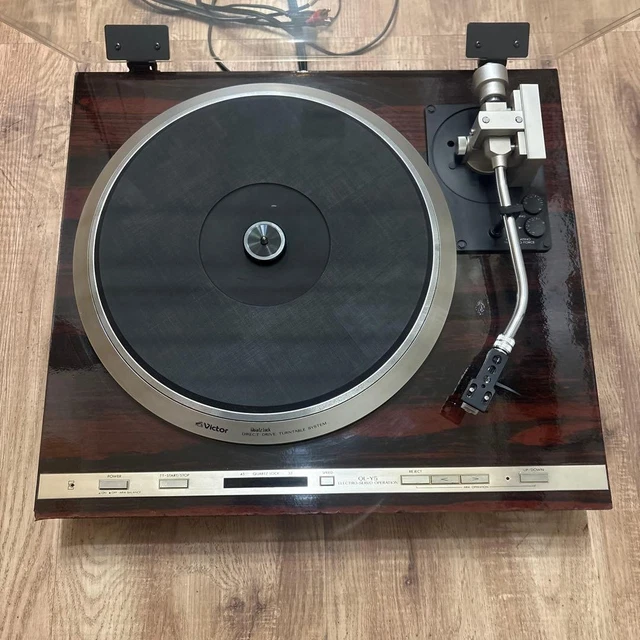 [TESTED] VICTOR QL-Y5 Direct Drive Turntable Record Player w/ Cartridge ...