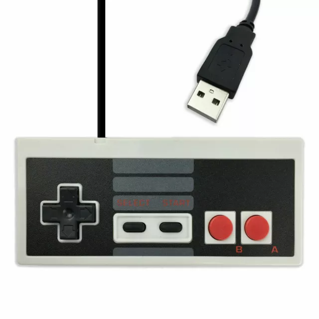 2x USB Gaming Controller Emulator PAD For Nintendo Classic NES PC Windows Mac