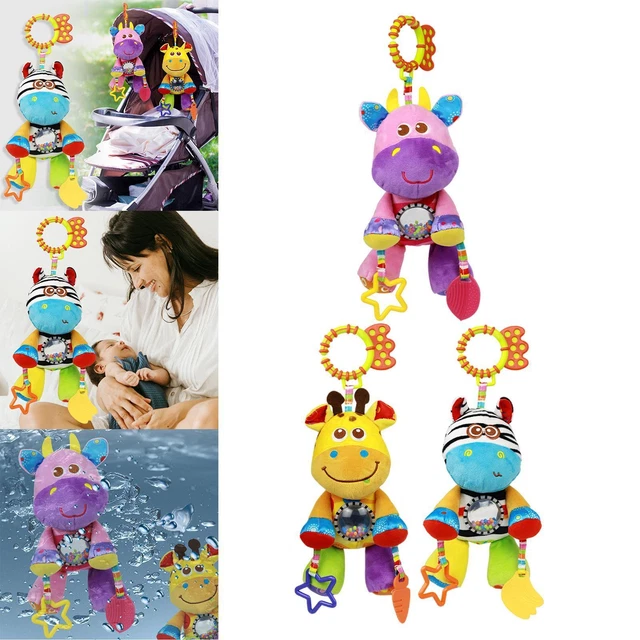 Mignon dessin animé bébé suspendu hochet jouet en peluche pour poussette