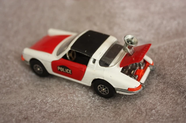 70er - CORGI JUNIORS POLICE HELICOPTER - Made in GB England (Gebraucht) in Root für CHF 1 – mit