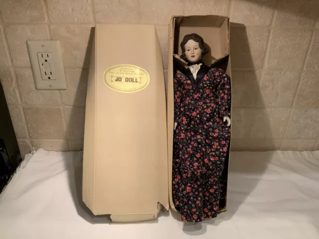 Shackman 15” Handmade Fully Jointed Bisque Porcelain “JO” Doll 1979 Original Box