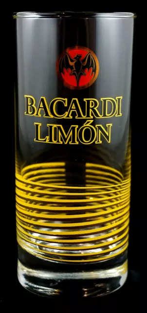 Bacardi Limon Rum Longdrinkglas Tumbler Glas Gelb Klar Bar Gastronomie NEU