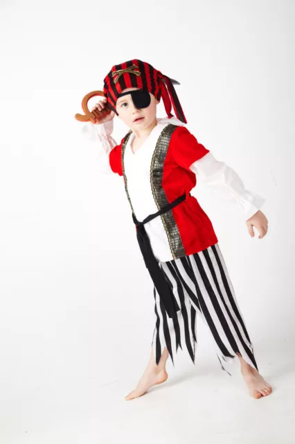 Piraten Kinder Kostüm  Pirat Jungen Kostm Set für Karneval Fasching Kinderkostüm