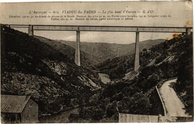 CPA L'Auvergne - Viaduc des FADES - Le plus haut d'Europe - G.d'O. (222092)