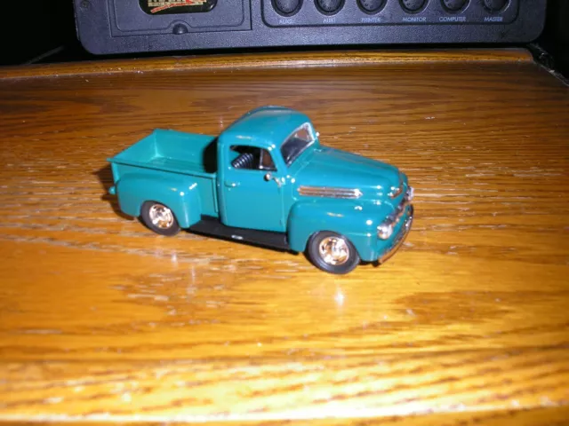 Vintage 4" Nice Classic 1950's Ford F-1 Pickup Truck Green w/ Chrome Free SHIP 3