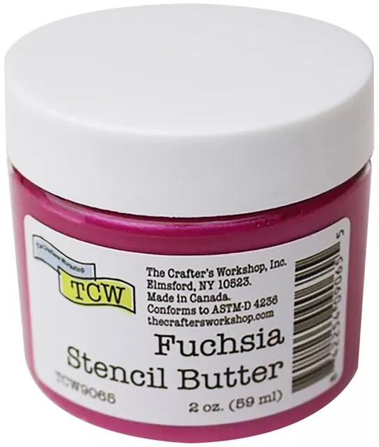 Plantilla de mantequilla Crafter's Workshop 2 oz fucsia (paquete de 3)