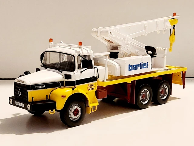 Camion Benne Berliet GRH 230 6x4 - Maquette LBS 1/43, Métal, Made In France 1976, Occasion