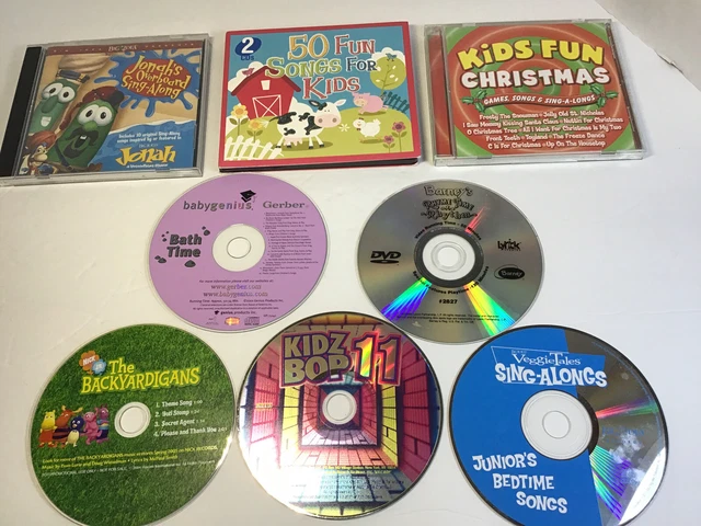 8 CHILDRENS CDS, Jonah’s, Barney, Veggie Tales, Backyardigans, Kidsbop ...