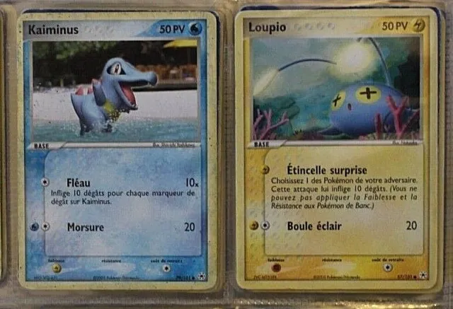 Lot cartes Pokémon Ex Légendes oubliées