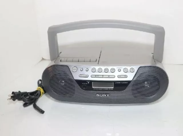 Sony CFD-S05 Cassette Tape Recorder CD Player Boombox AM FM Radio Tuner