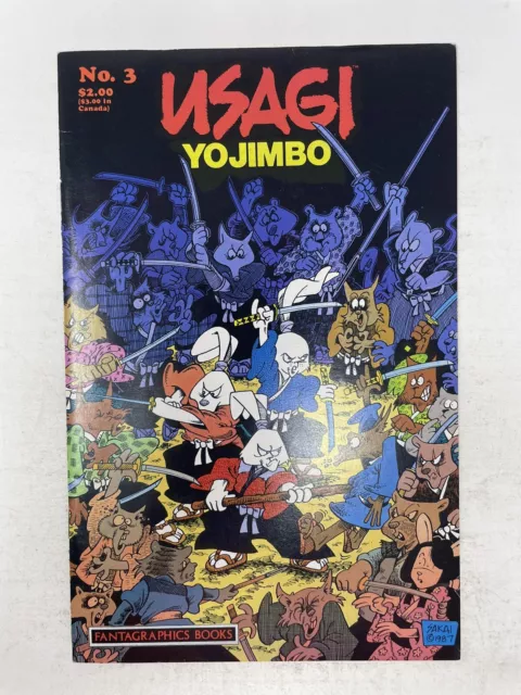 Usagi Yojimbo #3 1987 Fantagraphics Comics Stan Sakai Copper Age