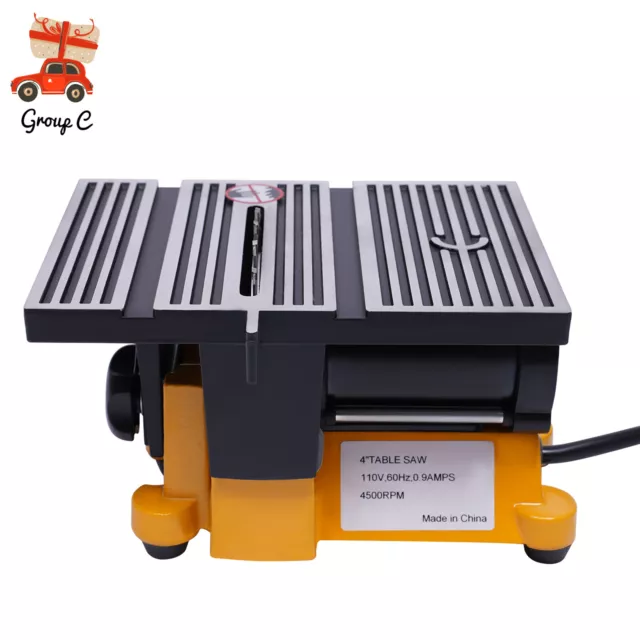 110V Mini DIY Table Saw Small Woodworking Electric Bench Saw Precision 4500rpm