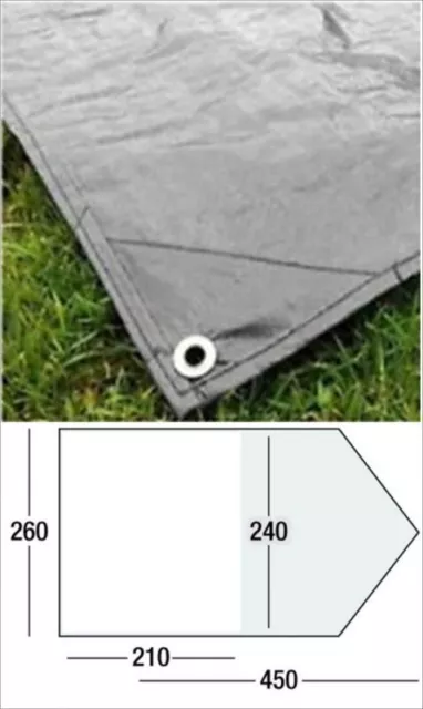 Sunncamp Camping Evolution 400 shaped 450x260cm footprint tent groundsheet