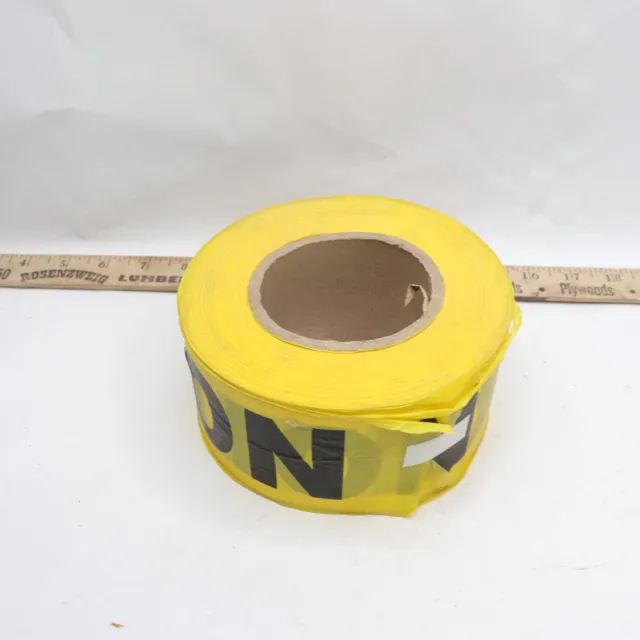 Caution Tape Yellow 2 mil 3" Wide x 1000ft
