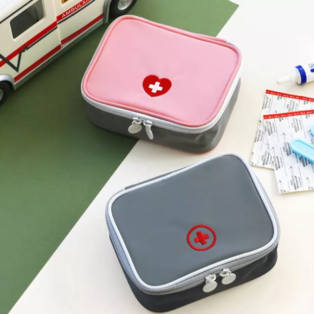 Mini Outdoor First Aid Kit Bag Travel Portable Medicine Organizer Emergency