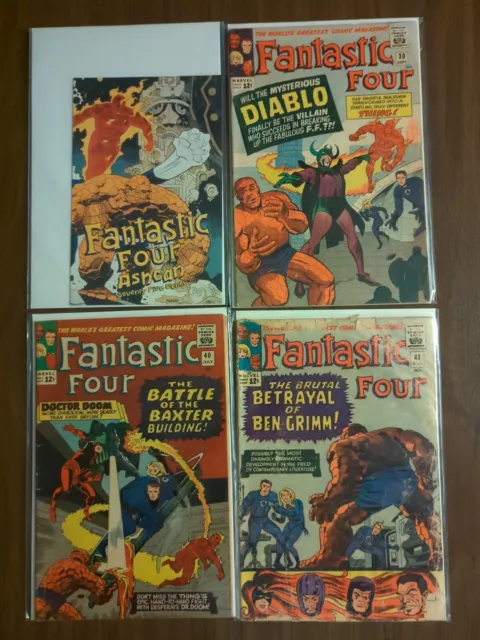 Fantastic Four vol. 1 (1961) Ashcan, #30, #40 (1st appearance of Diablo), #41
