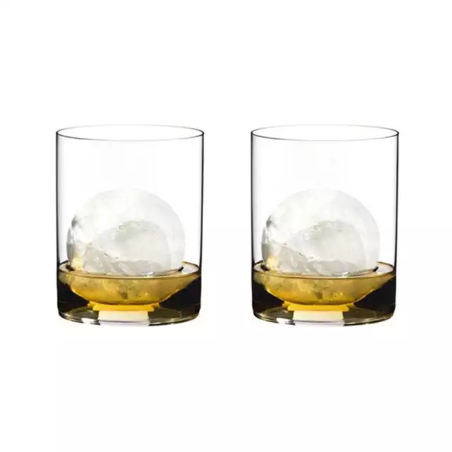 Riedel H2O Classic Bar 2 Piece Crystal Whisky Glass Set 430ml Size