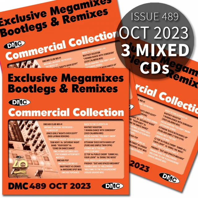 DMC COMMERCIAL COLLECTION 489 Continuous Mixes Two Trackers Remixes