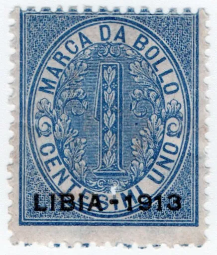 (I.B) Italy (Libya) Revenue : Marca da Bollo 1c (1913)
