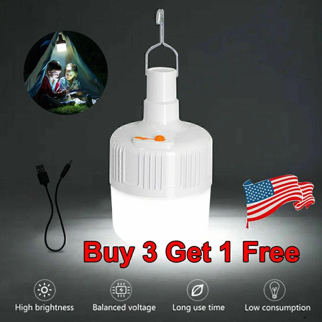 150W LED Camping Light USB Rechargeable Outdoor Tent Lantern Hiking Lamp US