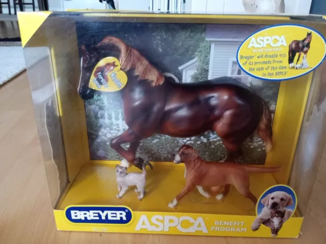 Breyer Horse Traditional ASPCA Benefit  Model #1459 w/ Dog & Cat NEW in BOX