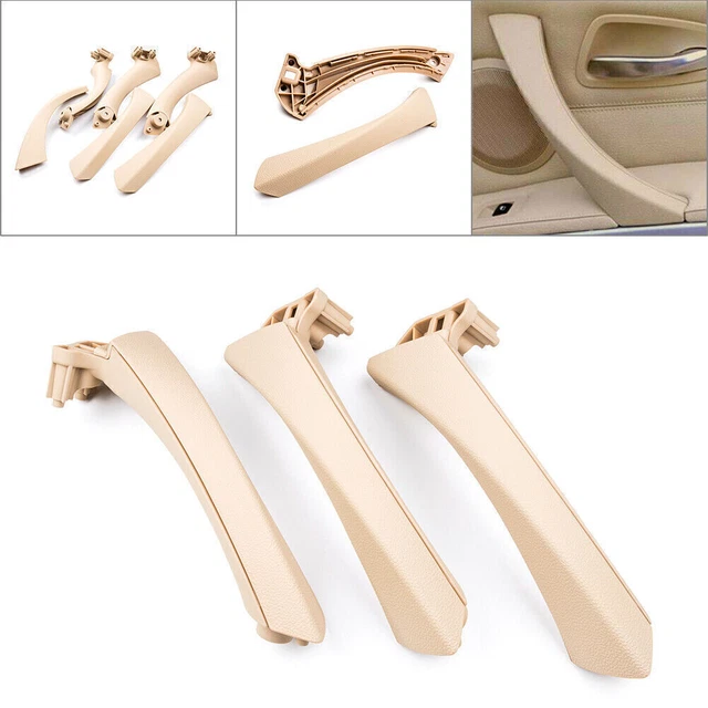 3x Door Panel Handle Pull Trim Cover for BMW E90 3-Series Sedan Wagon Beige
