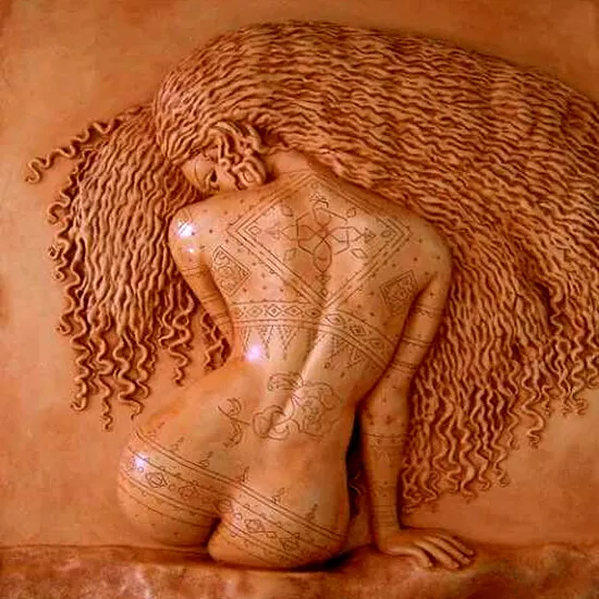 Ceramic Tile Erotic Risque Modern European Azulejo Fliese Trivet Talavera