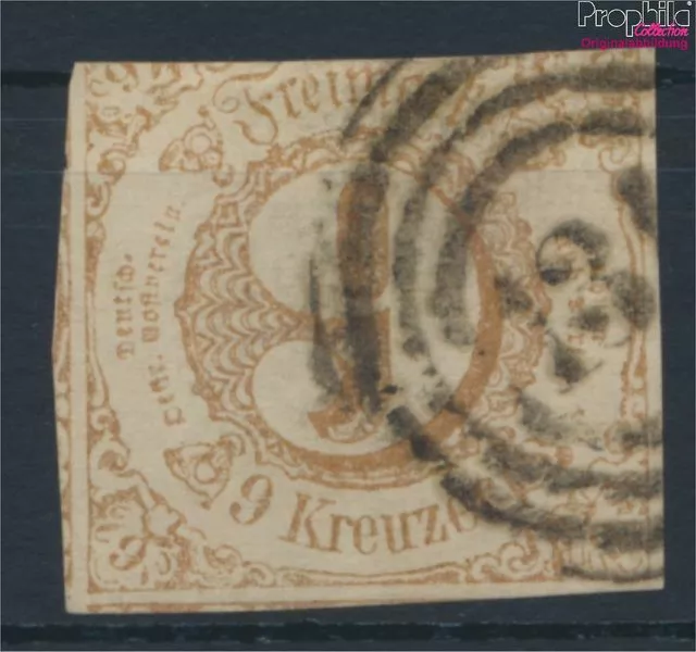 Briefmarken Thurn und Taxis 1862 Mi 34II fein (B-Qualität) s über tv im Sc(92804