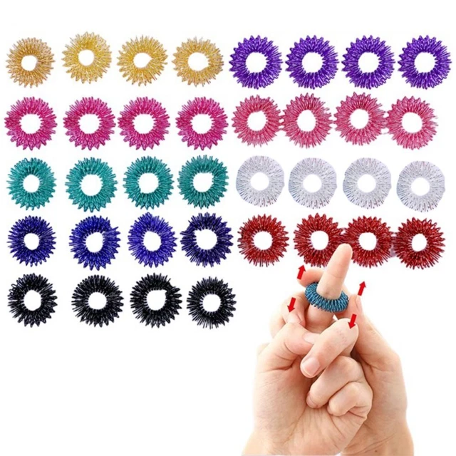 Springs Acupressure Ring φ2.5cm Anti Stress Rings  Relaxation Fingers