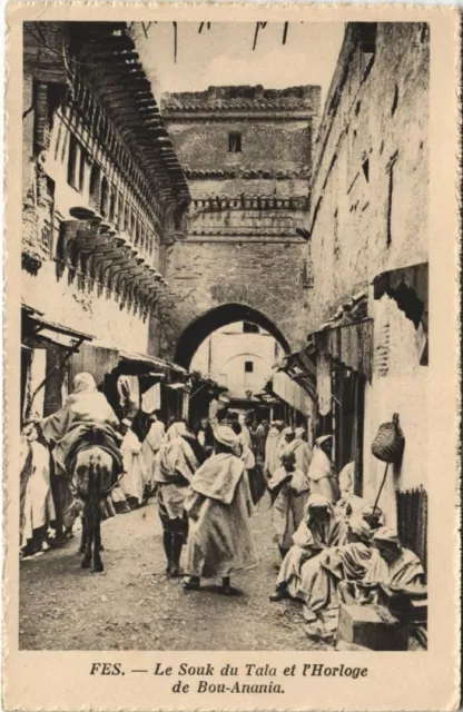 CPA AK MOROCCO FEZ Le Souk du Tala et L'horloge (10350)