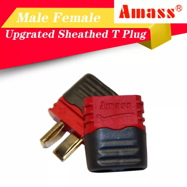 10 Pairs Amass T Plug Connectors Dean Style Cover for RC Battery ESC Motor