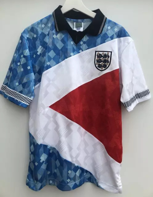 ENGLAND Retro Football Shirt Italia 90 Score Draw Mash Up Mens Medium M