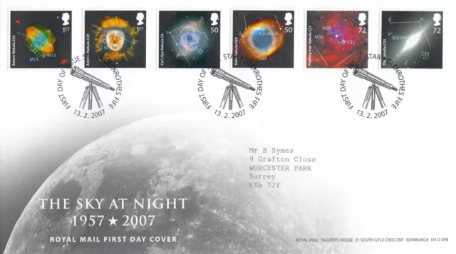 (135032) Sky at Night GB RM FDC Star Glenrothes 2007