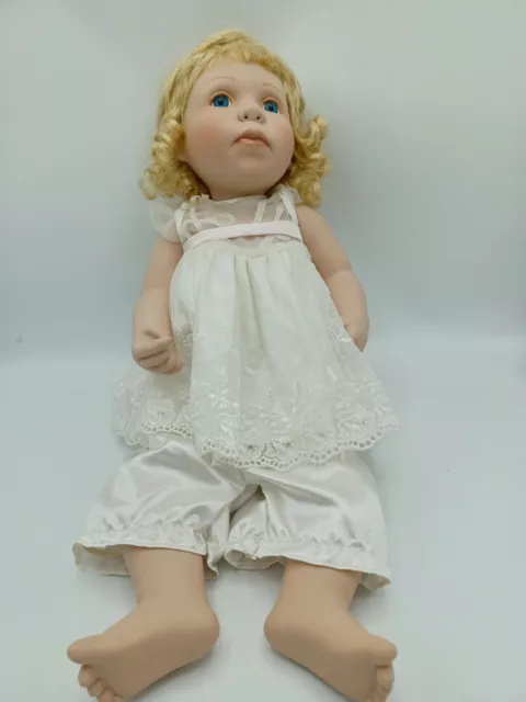duck house heirloom porcelain Baby dolls 20" with blanket