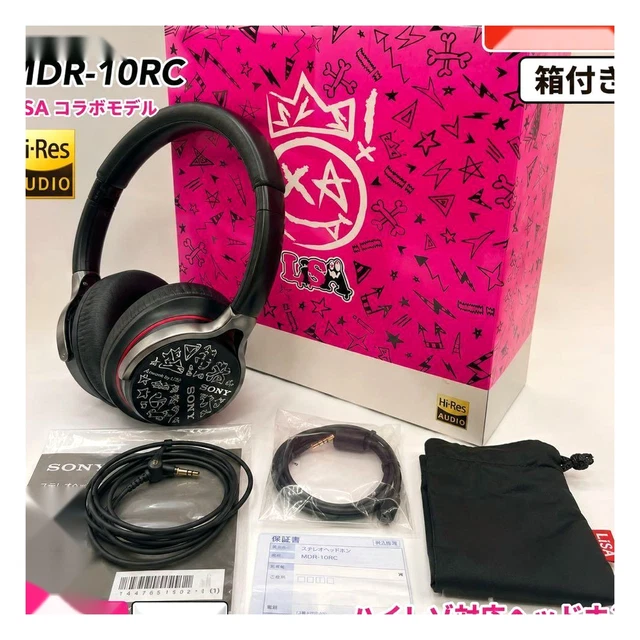 SONY MDR-10RC LISA Limited Edition Hi-Res Audio Headphones Unused
