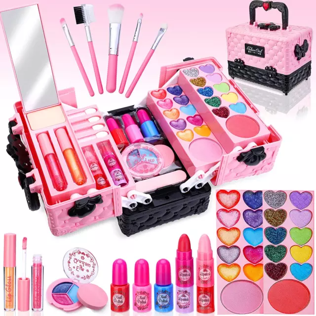 Set trucco bambini bambina con valigia trucco lavabile e sicura set trucco
