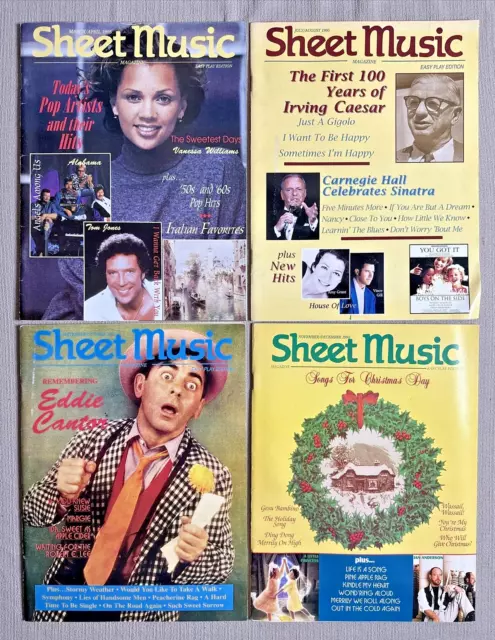 Lot of 4 Issues - 1995 - Sheet Music Magazines