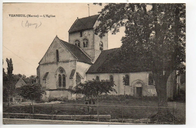 VERNEUIL - Marne - CPA 51 - l' église