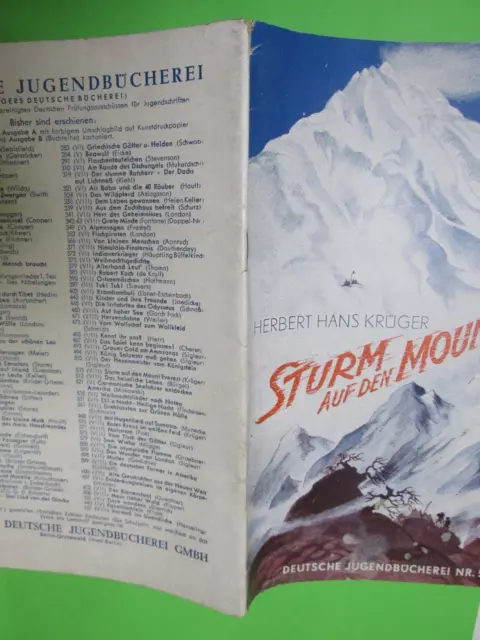 Sturm auf dem Mont Everest - VK Romanheft Hillgers Deutsche Jugendbücherei 503 3