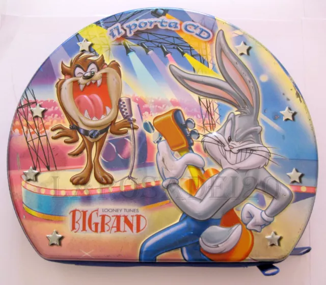 Porta CD Looney Tunes BIG BAND Kinder Cioccolato - Ottimo